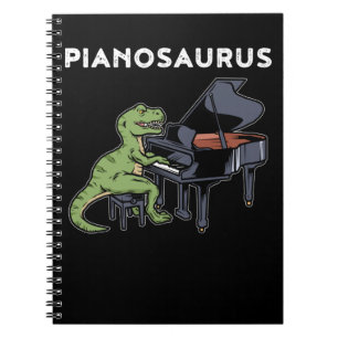 Grand Piano Gift Kids Pianist Dinosaurier Musik Pi Notizblock