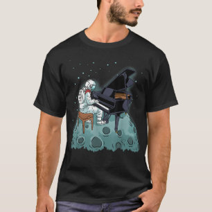 Grand Piano Kids Pianist Gift Astronaut Music Pian T-Shirt