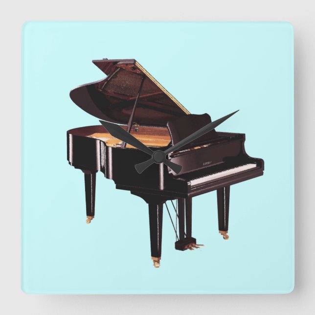 Grand Piano Music Horloge murale de l'amoureux (Recto)