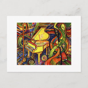 Grand Piano Postkarte