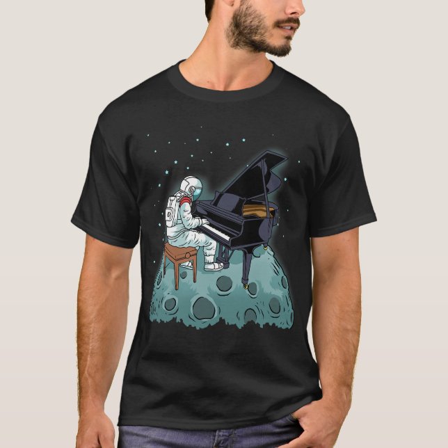 Grand Piano Shirt Kids Pianist Gift Astronaut Musi (Vorderseite)