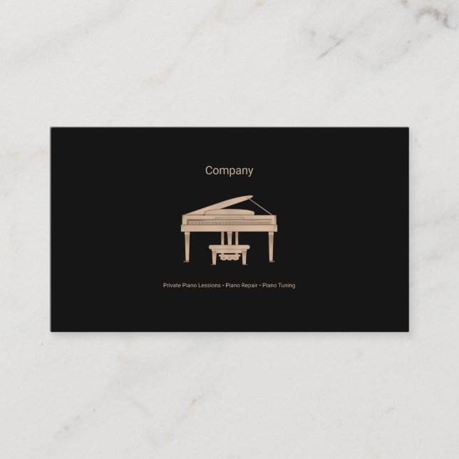 Grand Piano Visitenkarte (Vorderseite)