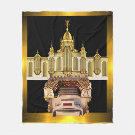 Grand Pipe Organ, Organist Gift Akzent Fleecedecke