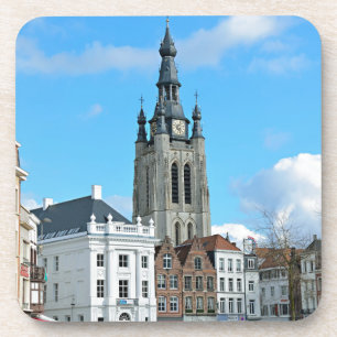 Grand Place und Saint-Martin's Church of Courtrai Untersetzer