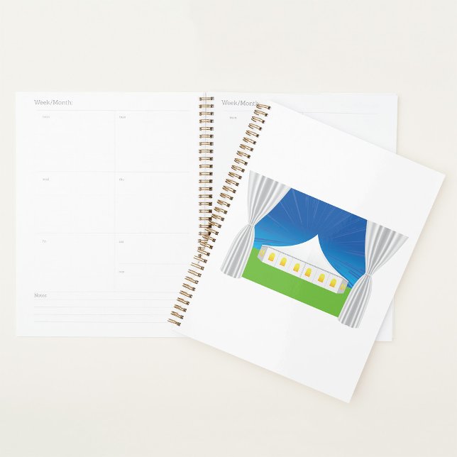 Grand planificateur de la spirale de la tente blan (Créateur téléchargé)