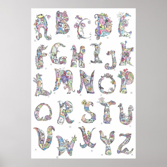 grand poster : alphabet (Devant)