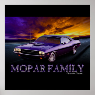 GRAND POSTER DE LA FAMILLE MOPAR