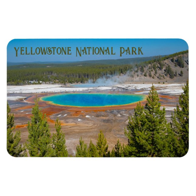 Grand Prisma Spring Yellowstone Nationalpark Magnet (Horizontal)
