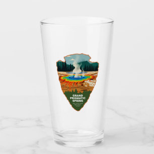 Grand Prismatic Spring Yellowstone Pfeilspitze Glas