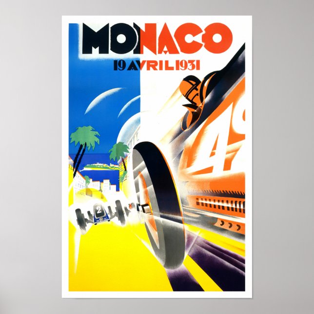 Grand Prix de Monaco 1931 Poster (Devant)
