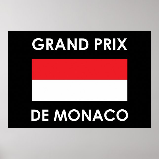 Grand Prix De Monaco Poster (Vorne)