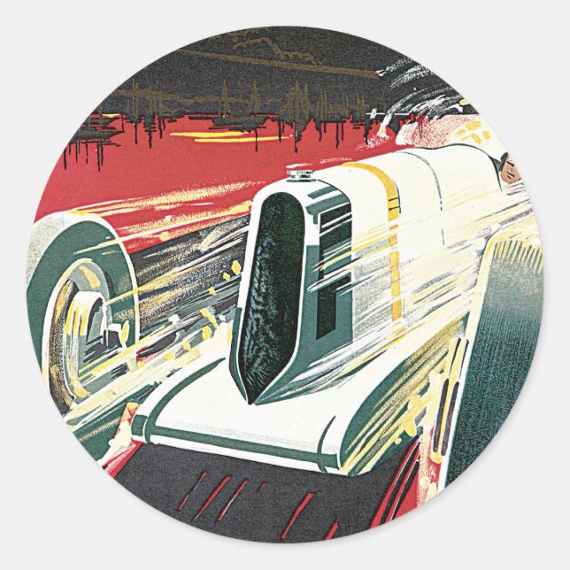 Grand Prix de Monaco Runder Aufkleber (Vorderseite)