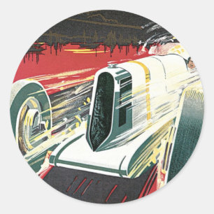 Grand Prix de Monaco Runder Aufkleber