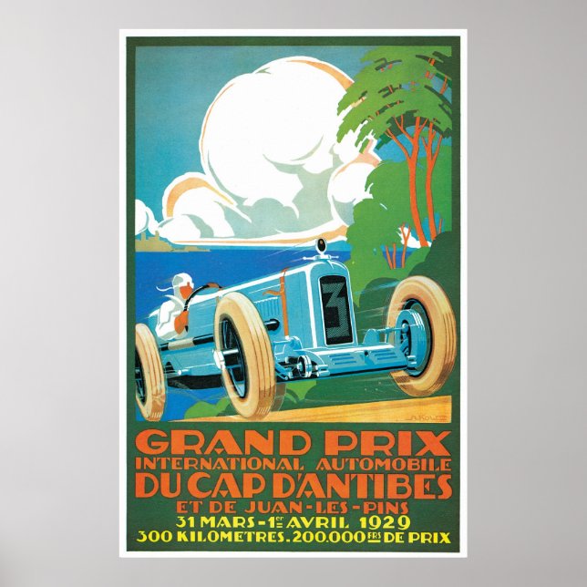 Grand Prix Du Cap Dantibes Poster (Vorne)
