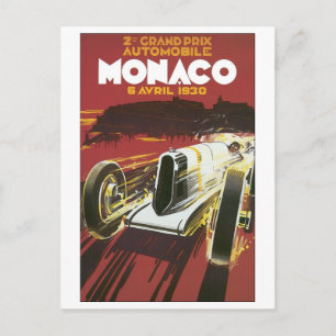 Grand Prix Monaco Avril 1930 Postkarte