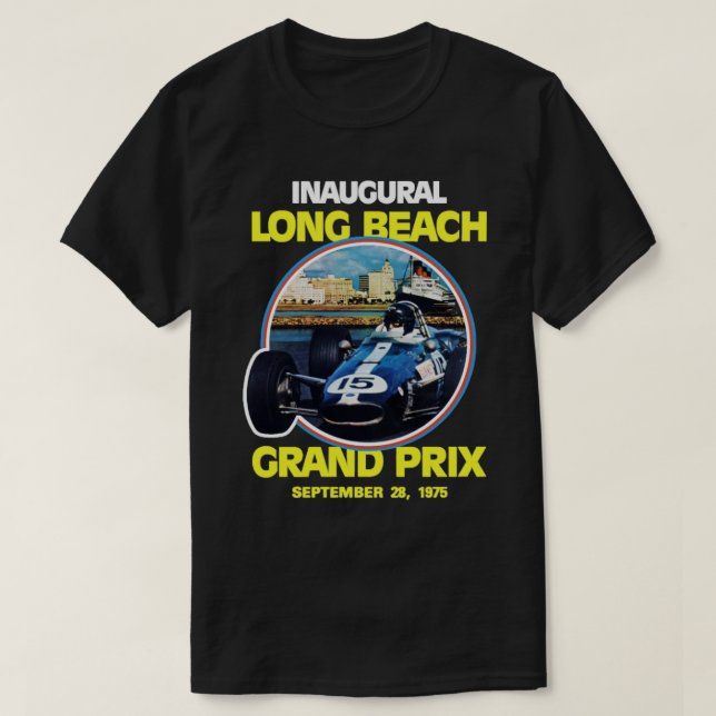 Grand Prix von Long Beach 1975 T-Shirt (Design vorne)