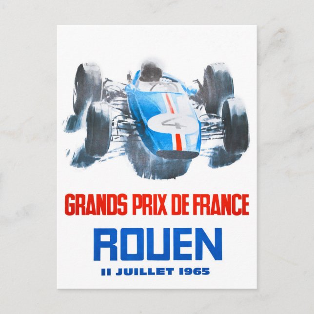 Grand Prix von Rouen 1965 Postkarte (Vorderseite)