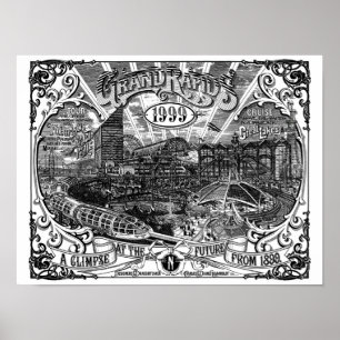 Grand Rapids 1999 16 x 12 Poster Druck von Kunstwe