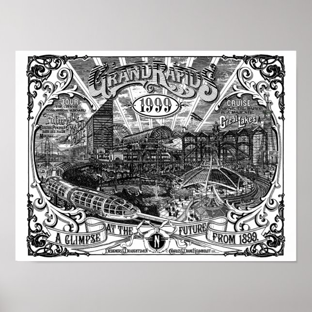 Grand Rapids 1999 16 x 12 Poster Druck von Kunstwe (Vorne)