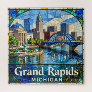 Grand Rapids Michigan Blue Bridge Erbe 🌉