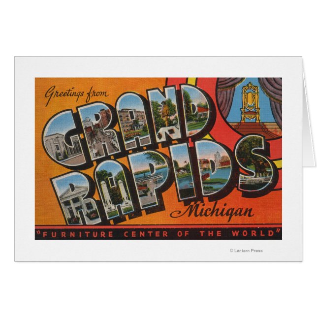 Grand Rapids, Michigan - Große Buchstabenszenen (Vorderseite (Horizontal))