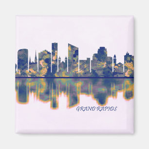 Grand Rapids Skyline Magnet