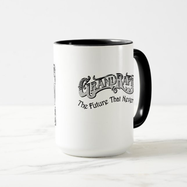 Grand- Rapidskaffee-Tasse - Zukunft, die nie war Tasse (VorderseiteRechts)