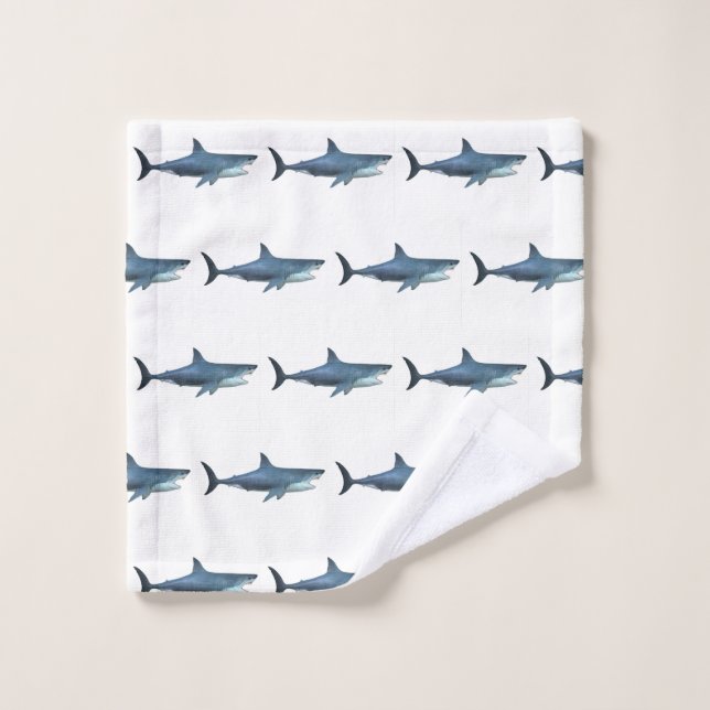 Grand requin blanc (Gant de toilette)