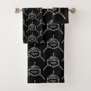 Grand requin blanc de la tribu noire et blanche