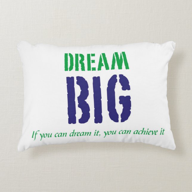 Grand rêveur : Coussin inspiré de mots (Devant)