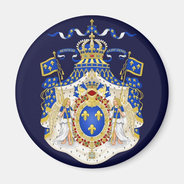 Grand Royal Coat of Arms of France Magnet (Vorne)