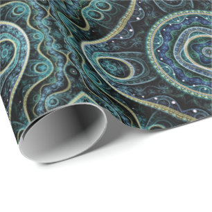 Grand Royal Julian Fraktal Mandala Pattern Geschenkpapier