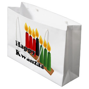Grand Sac Cadeau 12-26 Heureux Kwanzaa