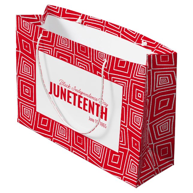 Grand Sac Cadeau 19 juin 1865 Journée de la liberté noire (Dos Angle)