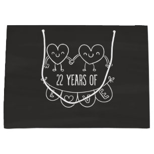 Grand Sac Cadeau 22e Anniversary Poison de Chalk Hearts