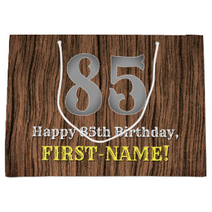 Grand Sac Cadeau 85e anniversaire : Pays inspiré par l'Ouest Look, 