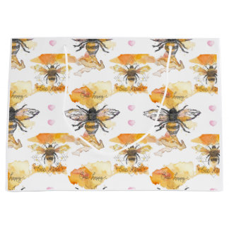 Grand Sac Cadeau Abeille - Abeille heureuse