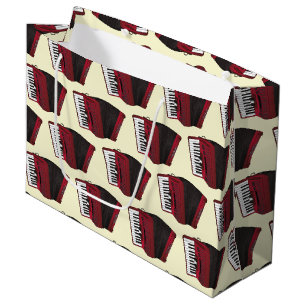 Grand Sac Cadeau Accordéon Musicien de Instruments Professeur de Mu