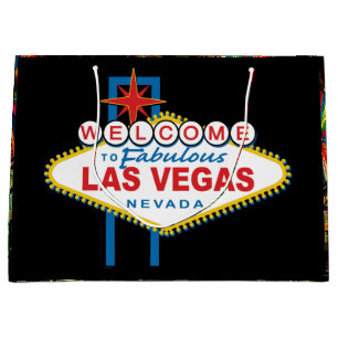Grand Sac Cadeau Accueil au signe de Las Vegas