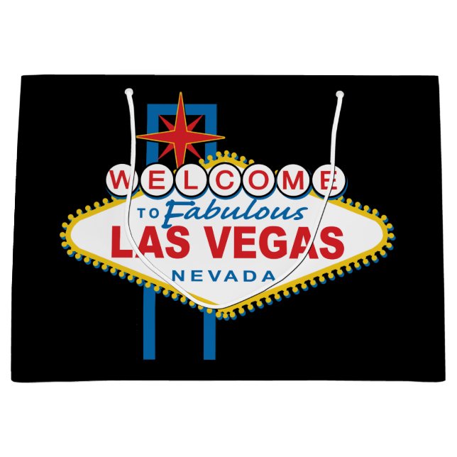 Grand Sac Cadeau Accueil vers Las Vegas fabuleux (Devant)