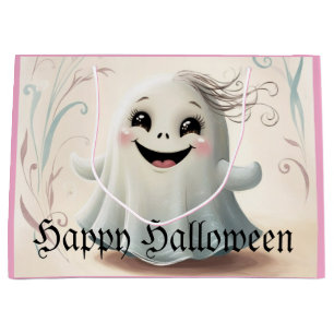 Grand Sac Cadeau Adorable Ghomajorité ami Halloween Design