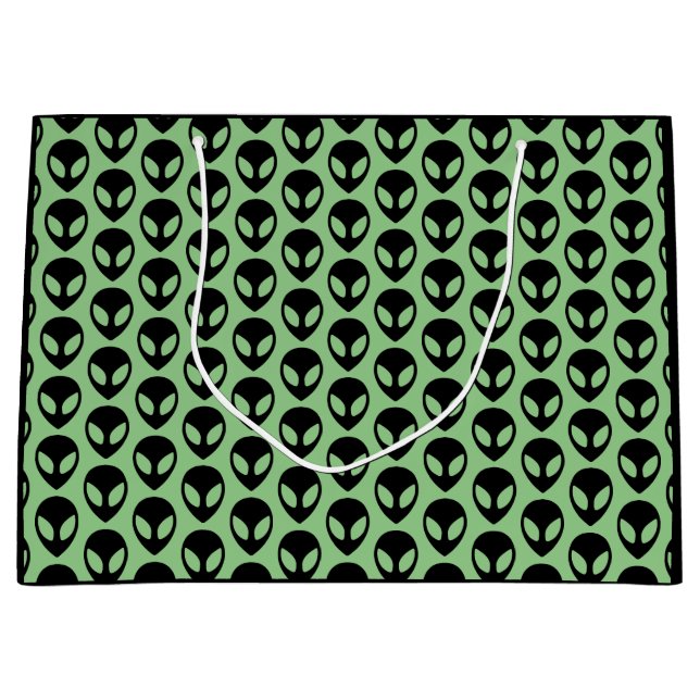 Grand Sac Cadeau Alien spatial (Devant)