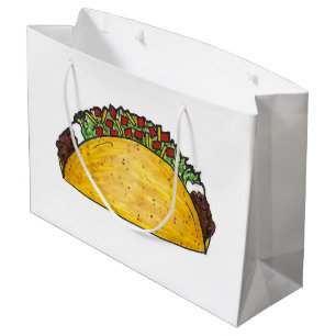 Grand Sac Cadeau Alimentation mexicaine Tex Mex Texas Taco Imprimer