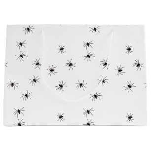 Grand Sac Cadeau Allover Araignées Halloween