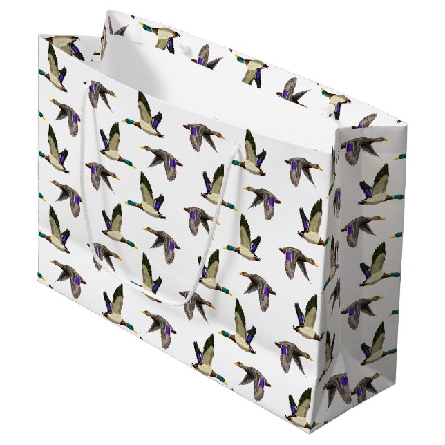 Grand Sac Cadeau Amateurs de canard de Mallard (Devant Angle)