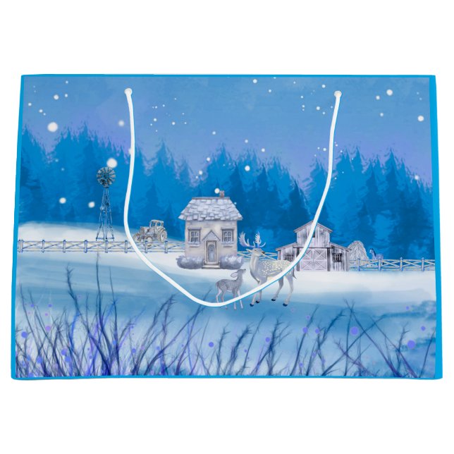 Grand Sac Cadeau American Farm Signature Gift Bag (Devant)