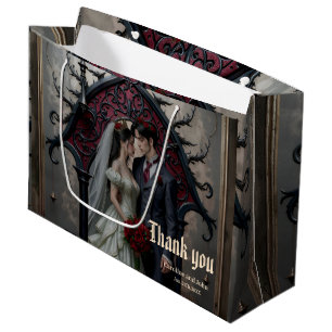 Grand Sac Cadeau Amour Éternel Gothique