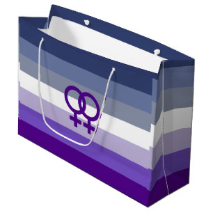 Grand Sac Cadeau Amour Lesbien Butch Fierté WLW