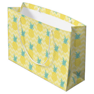 Grand Sac Cadeau Ananas