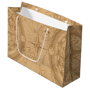 Grand Sac Cadeau Ancienne carte
